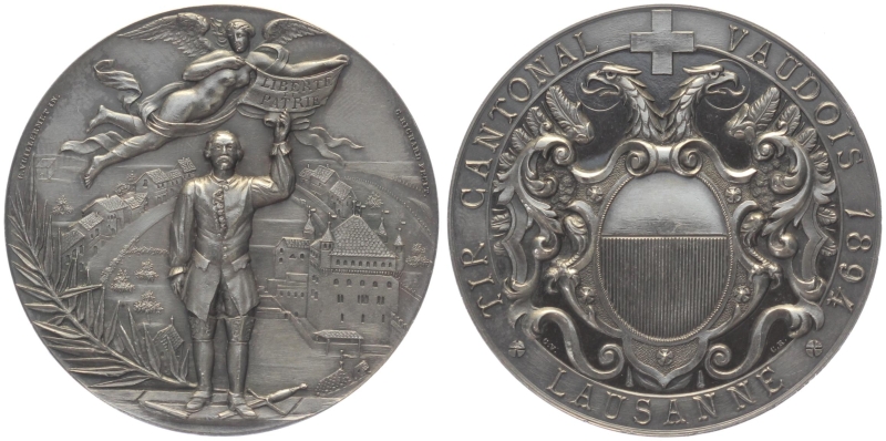 1894 Lausanne - Silber - Kantonales Schützenfest